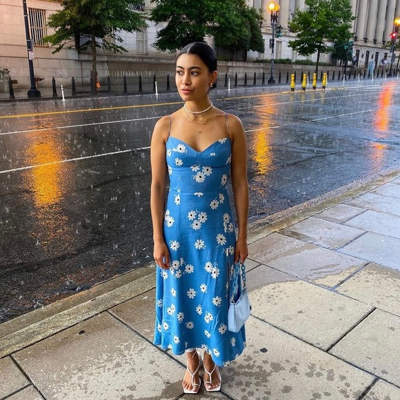 Reformation juliette dress blue - Picture 2 of 11